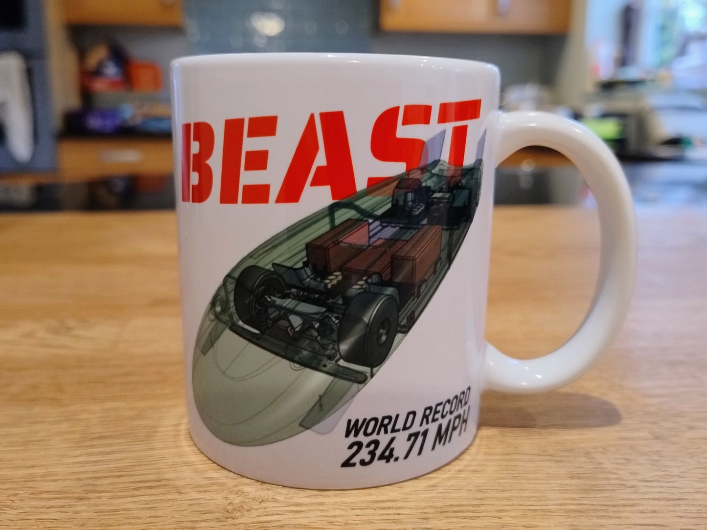 The Beast 234.71 MPH World Record Mug – Steve Eng Official