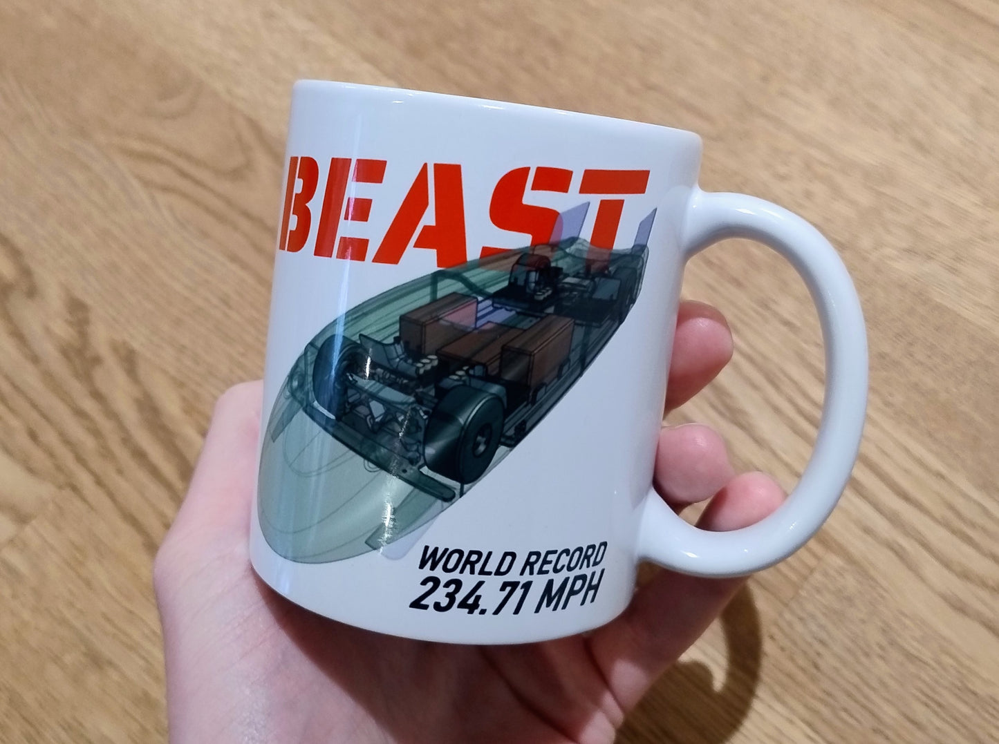 The Beast 234.71 MPH World Record Mug – Steve Eng Official