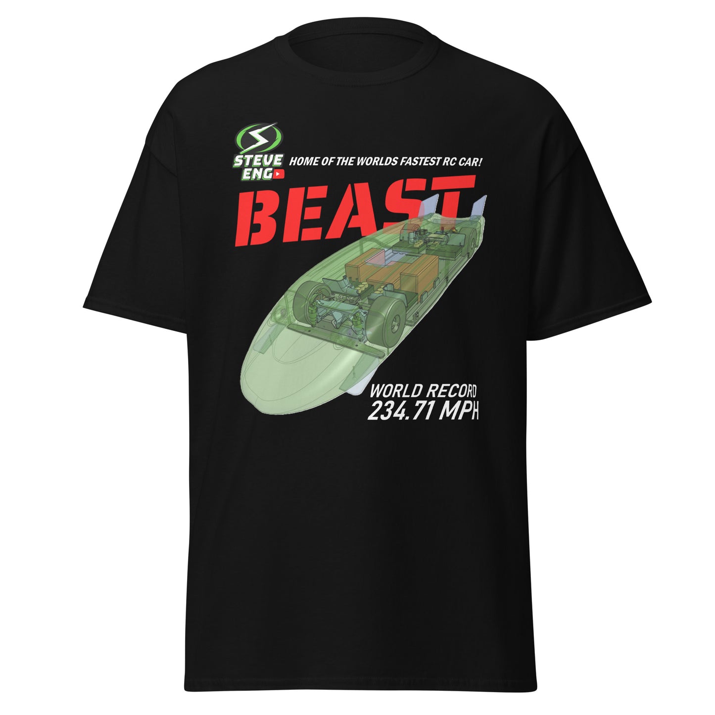 The Beast 234.71 MPH World Record Tee – Steve Eng Official